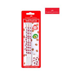 Triangular Motif Ladybird Pencil 3pc Blstr Faber Castell 118365