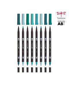 Tombow Dual Brush Pens Blue Green's