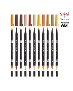 Tombow Dual Brush Pen Yellow Red's