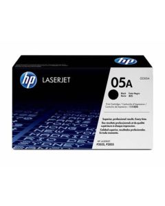 HP 05A Black Original LaserJet Toner Cartridge, CE505A