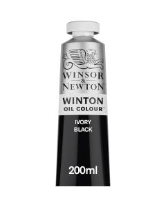 Winton Oil Colors, 200ml Ivory Black