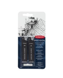 Derwent Precision Mechanical Pencil 0.5 Refill Set ( HB & 2B)