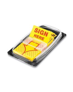 Post It Flag Sign Here