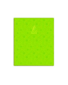 Single Line Book 10x8" Transparent Green 60/S PVC Falcon