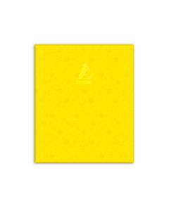 Single Line Book 10x8" Transparent Yellow 100/S PVC Falcon