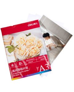 Deli A3 230g White Inkjet Photo Paper - 11823
