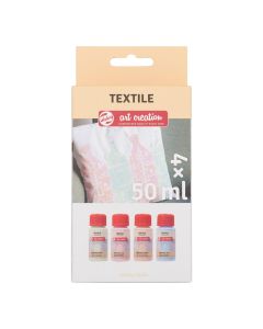 Textile set Pearl | 4 x 50 ml Talens Art Creation 