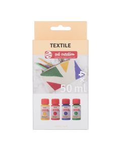 Textile set Neon | 4 x 50 ml Talens Art Creation 
