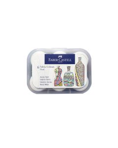 Faber Castell Fabric Colors - Pearl Assorted (Pack of 6)