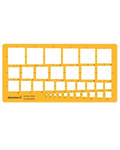 Squares Template 34 Squ. Isomars - 1810M