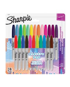 Sharpie Permanent Markers Fine Point - Electro Pop | 24 Count