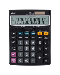 Deli 12-Digit Calculator with 120 Steps Check Tax - 1630