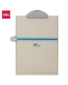 Deli A4 Plastic Copy Holder with Ruler Reading Stand - Grey 