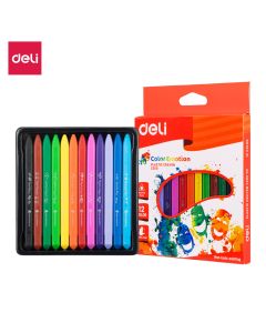 Plastic Crayon 12 Colour Deli