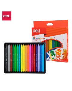 Plastic Crayon 18 Col Deli