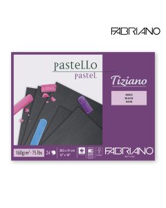 Drawing Pad Tiziano Nero 160g 30.5x41cm Fabriano - 46730541