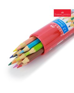 Classic 12 Colour Pencil Round Tin Faber Castell 115826