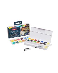 Derwent Inktense Paint Pan Travel Set Palette #01 (12)