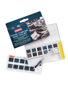 Derwent Tinted Charcoal Paint Pan Pocket Set (12)