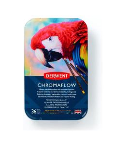Derwent Chromaflow Colored Pencils Tin, Set of 36
