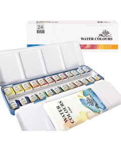 Phoenix Phoenix Watercolor Paint Set Half Pan 24 Colors - CPW24MT