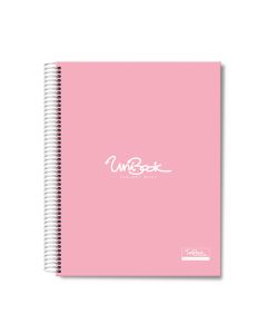 3 Subject Hard Cover University Book U3-01 Pink