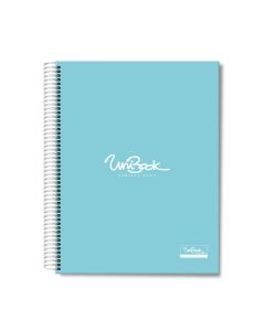 3 Subject Hard Cover University Book U3-02 Sky Blue