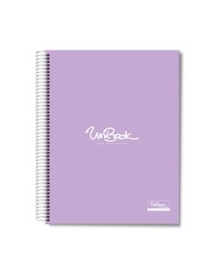 3 Subject Hard Cover University Book U3-04 Lavendar