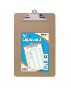 A4+ Masonite Clipboard - Jumbo Clip - Tiger