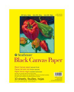 Strathmore Black Canvas Pad, 9" x 11"- 310-209
