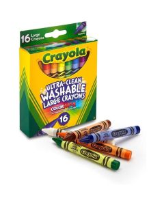 Crayola Large Washable Crayons, 16 Colors
