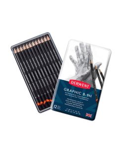 Derwent Graphic Hard 12 Tin