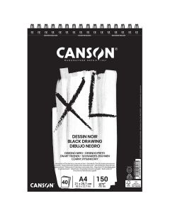 Canson XL - Black Drawing Paper - A4 150g - 400039086