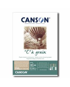 Canson "C Ã Grain A4 250g Mottled Yellow Ochre - 400110397