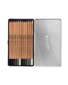LYRA Rembrandt Polycolor Grey Tin Box - 12pcs