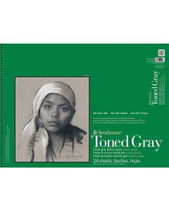 Strathmore 400 Series Toned Grey Sketch Pad, 18 in. x 24 in - 412-118