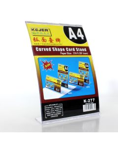 Curved shape card holder 210x297mm A4 K-277 KEJEA
