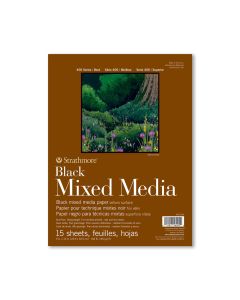 Strathmore 400 Series Black Mixed Media Pad - 9" x 12" - 462-509