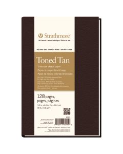 Strathmore Hardbound Art Journal 5.5 by 8.5", Toned Tan - 469-5