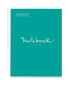 Miquelrius – Emotion - A4 1 Subject Noteboook - Turquoise