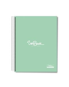 5 Subject Hard Cover University Book U5-03 Mint Green