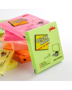 Yidoo notes 3 in x 3 Neon Colours - Y03A