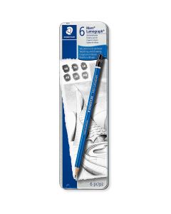 Staedtler Lumograph Graphite Drawing and Sketching Pencils 100G6, Set of 6