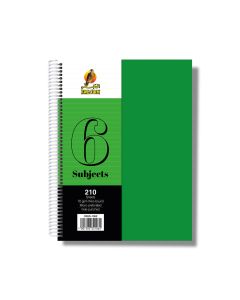 University Book 6 Subjects - A4 Light Green