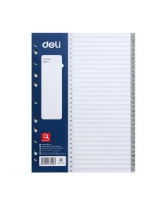 Divider 1 - 31 With Number Grey Plastic