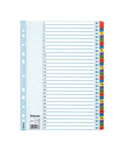 Divider 1 - 31 With Number Grey Colour Manila