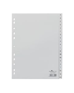 Divider A - Z Grey Plastic