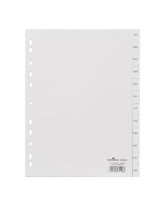 Divider Jan-Dec Grey Plastic