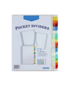 Divider 1-12 With Tab Plastic