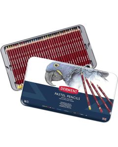 Derwent Pastel Pencils, 4mm Core, Metal Tin, 36